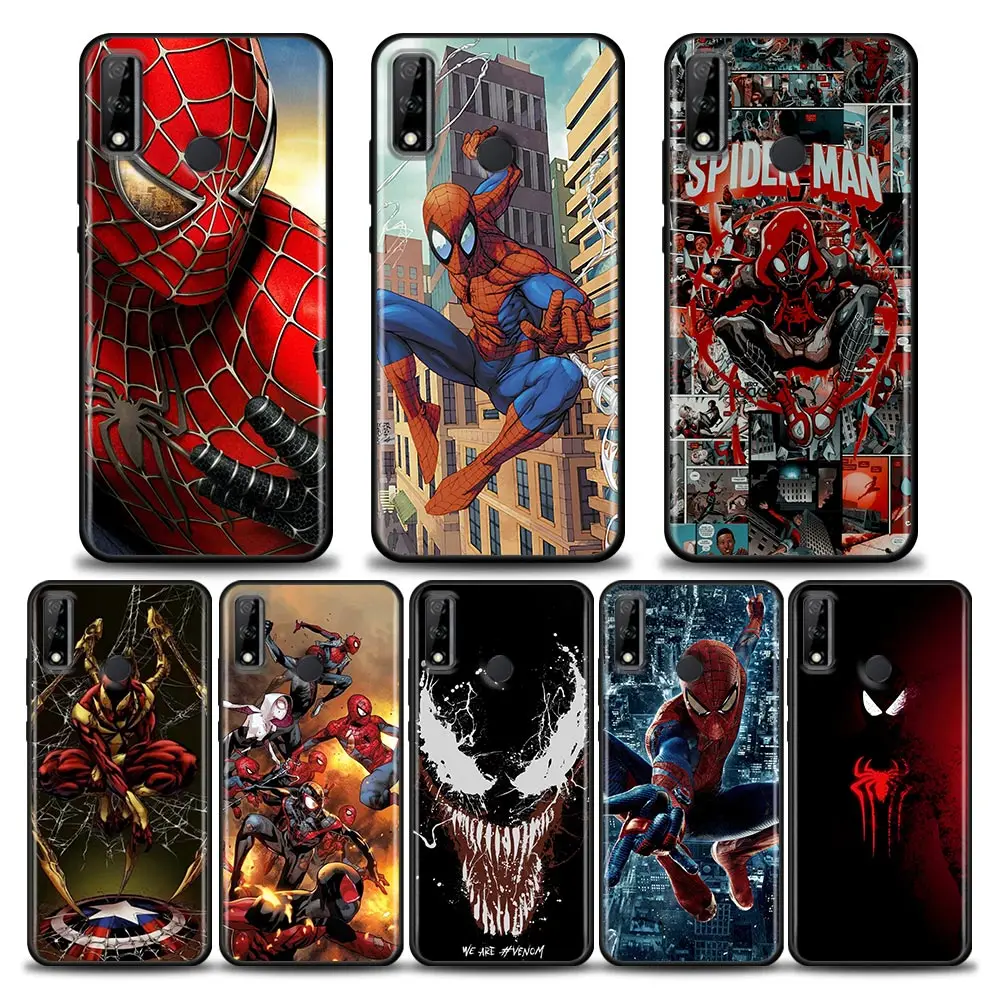 Spider-Man For Huawei Mate 10 20 Lite 40 Pro Cases Back Cover Venom Marvel Comics Phone Case For Huawei Y6 Y7 Y9 2019 Y8s Coque