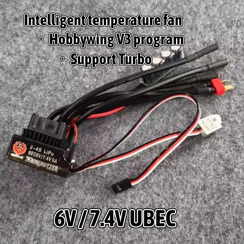 Phoenix XeRun V2.1 120A ESC Sensored Brushless Turbo Compatible Hobbywing for 1/10 1/12 on-road off-road RC Rally Buggy