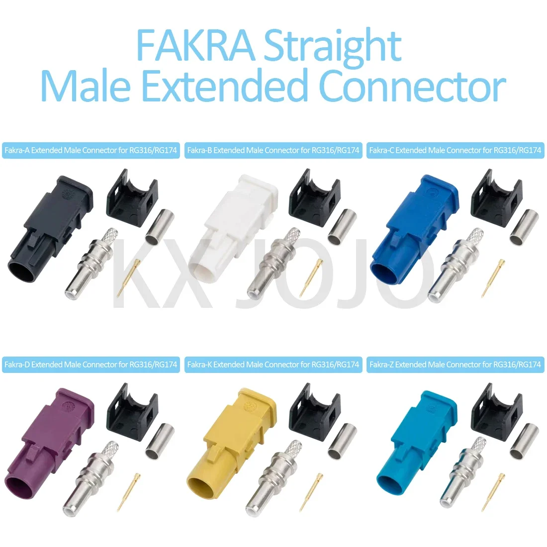 

Automobile Adapter FAKRA Male Connector Extended Fakra Straight Connector for 316/174 Cable GPS Male Connector