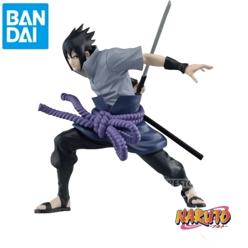 

In Stock Bandai Original Naruto Banpresto Vibration Stars Uchiha Sasuke Anime Merchandise Model Figurine Ornaments 100% Genuine
