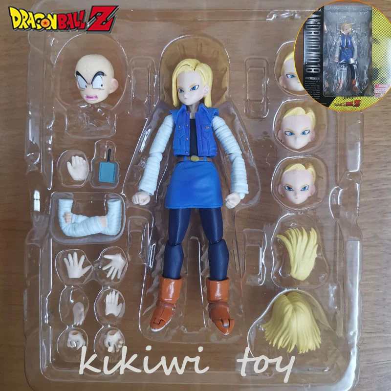 13cm Dragon Ball Z Figure Shf Android 18 Action Figures Anime Pvc Ornaments Joints Movable Collection Lazuli Figurine Model Toys