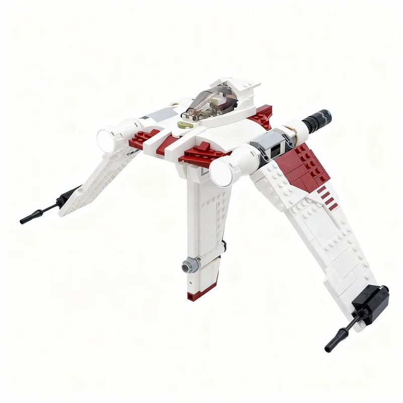 

NEW 696PCS MOC Space Battle V 19 Torrent Starfighter Model Bricks DIY Creative Ideas Assembly Display Gift Collectible