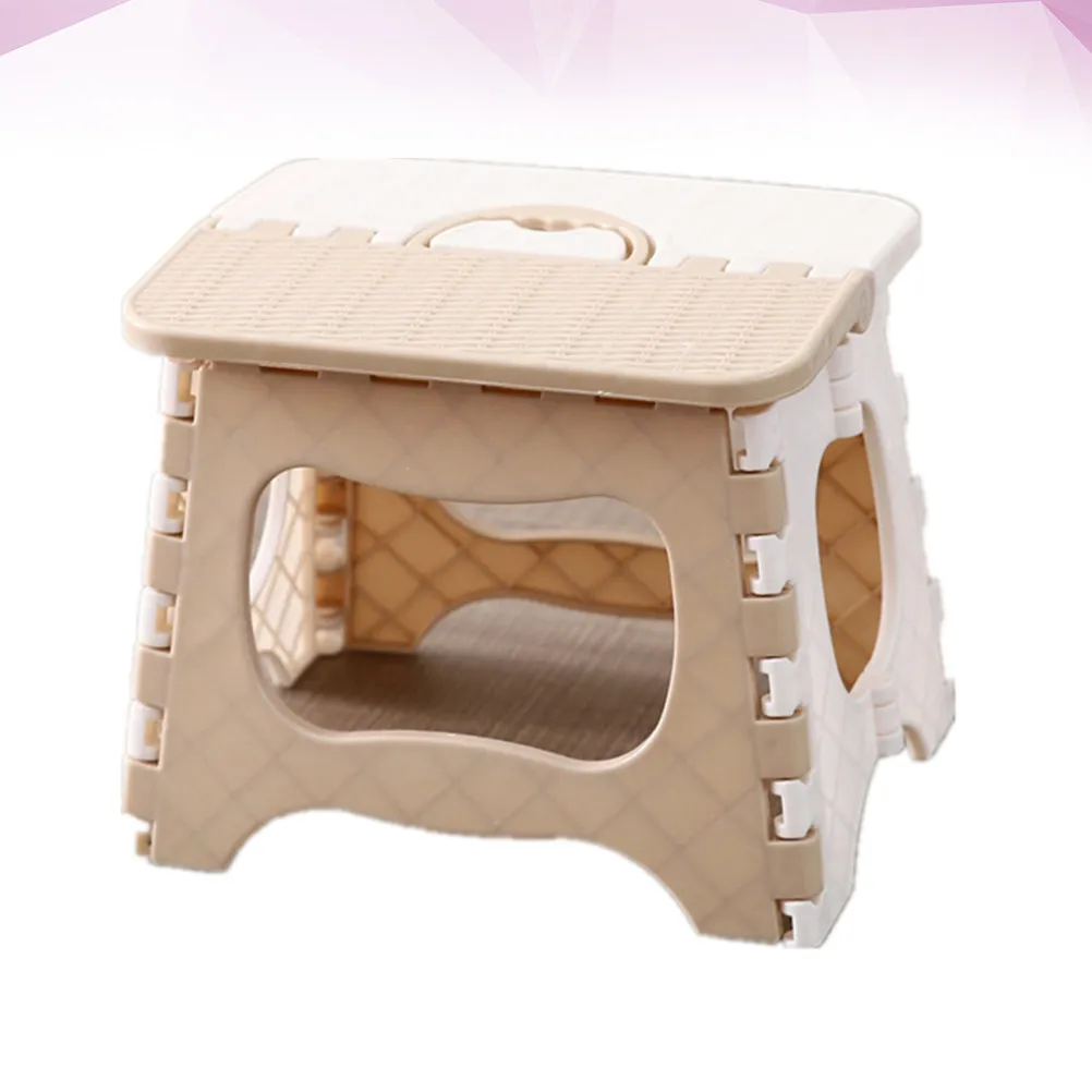 

Портативный складной табурет, маленький, белый, из полипропилена, прочный, легко переносить, для дома, путешествий, ванной, гостиной, экономия места