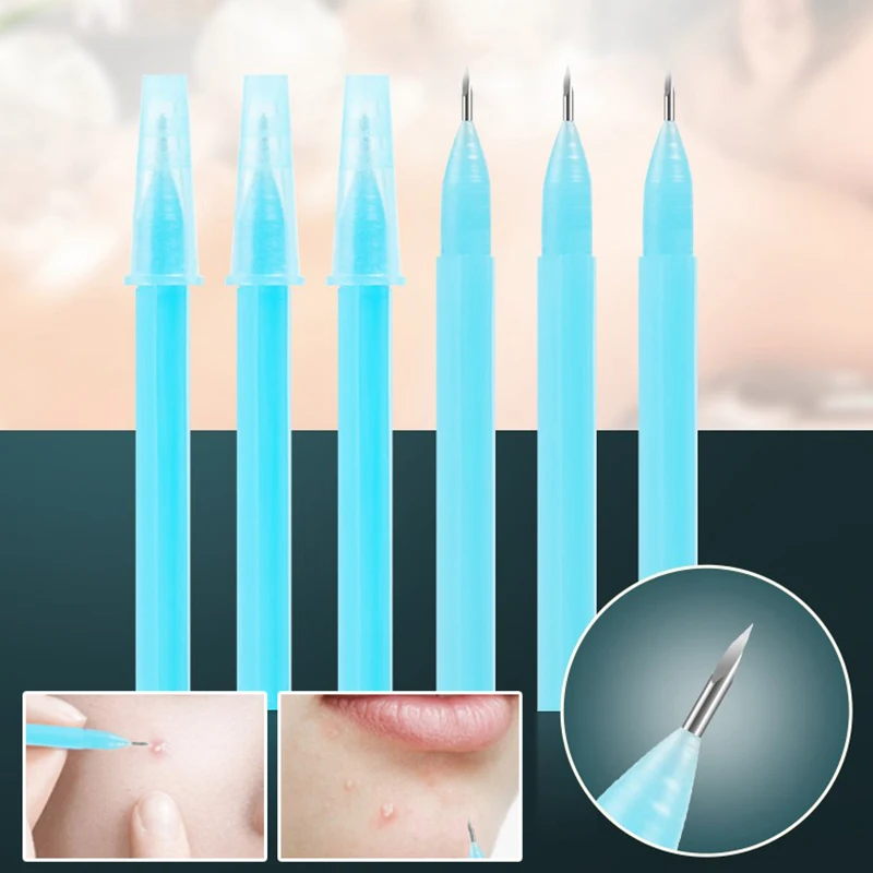 1 Bag S Size Pimples Pin Disposable Blackhead Needles Disposable Pimples Needles Pointed Tip Blackheads Blemish Remover Tool