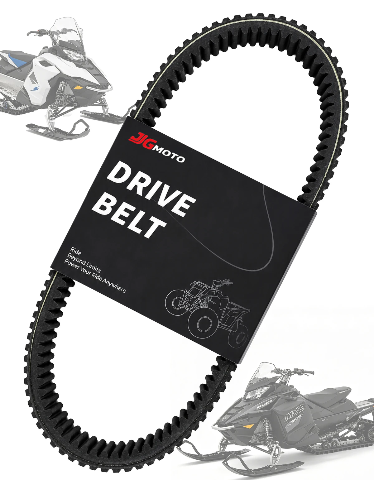 Heavy-Duty EPDM Drive Belt For Ski-Doo GTX Sport 600H.O. SDI 2005 -2008 / Grand Touring Sport 600 2010-2014 Motorcycle 417300197