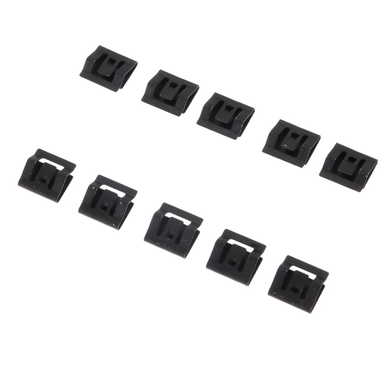 10Pcs Car Console Navigation CD DVD Sound Panel Metal Iron Fastener For Honda Civic Accord Fastener & Clip 14x14mm Black