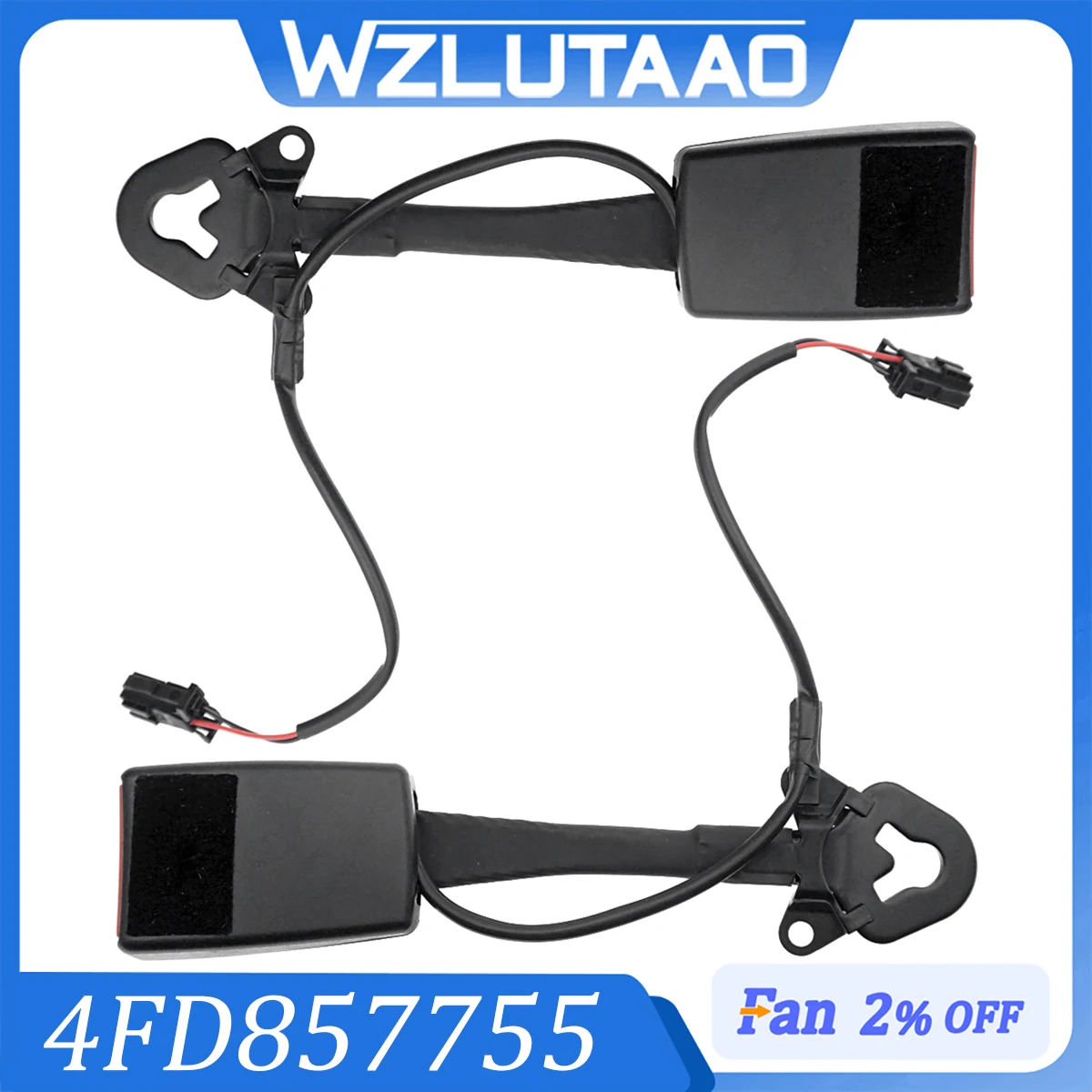 1/2 Pieces 4FD857755 4F0857755 Seat Belt Socket Lock Mechanism for Audi A6 C6 S6 2005-2011 4F0857755A 4F0857755B Car Accessories