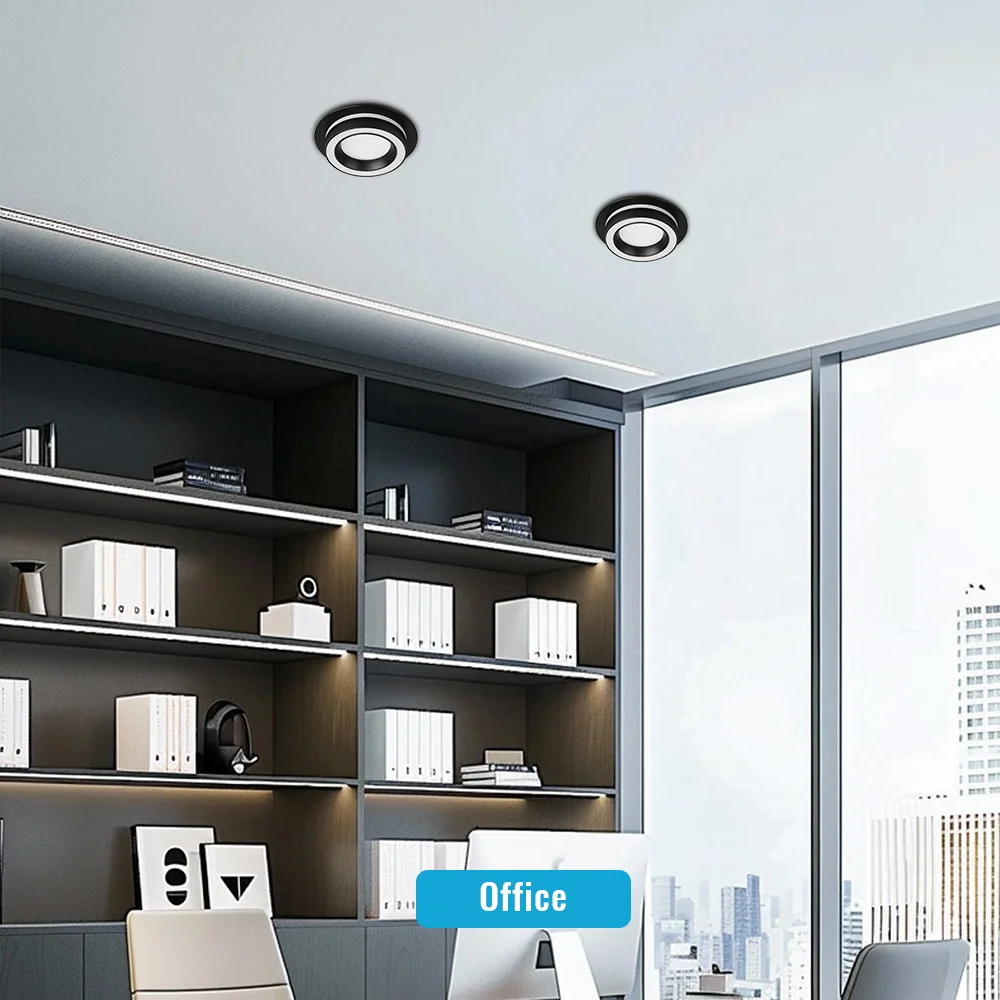 GX53 Led Downlight Led Panel Light 3 Color Change For Indoor LED Spot light Recessed Down Light AC85-265V Ceiling Light Round