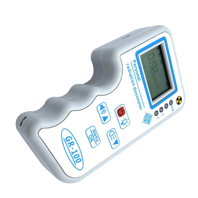 Portable Geiger Counter Nuclear Radiation Detector J321 Tube Personal Dosimeter X-Ray Γ-Ray Β-Ray Tester Durable White