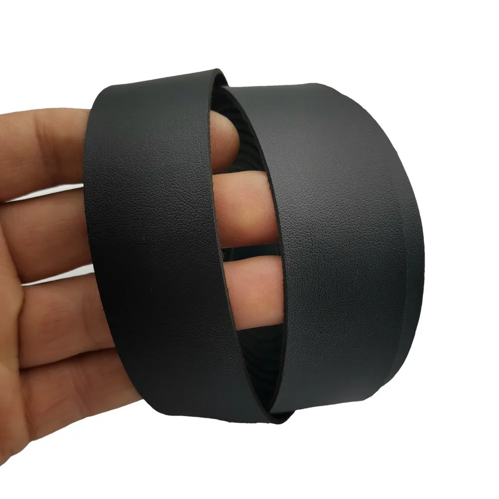 5 Yards 30mm/3cm Wide Black Faux Suede Leather Strip Microfiber Solidy Soft Leather Belt Band