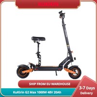 KuKirin G2 Max Electric Scooter 1000W 55Km/h Max Speed 48V 20Ah Battery 80km Range 120KG Load Detachable Seat Adjustable Height