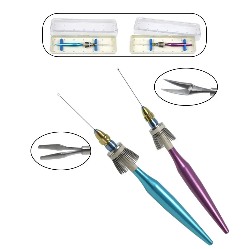 Greatlh Eye Instrument Achter Connector Recht Gebogen Micro-Tang Schaar Fijn Hoofd Autoclavable Oftalmisch Instrument