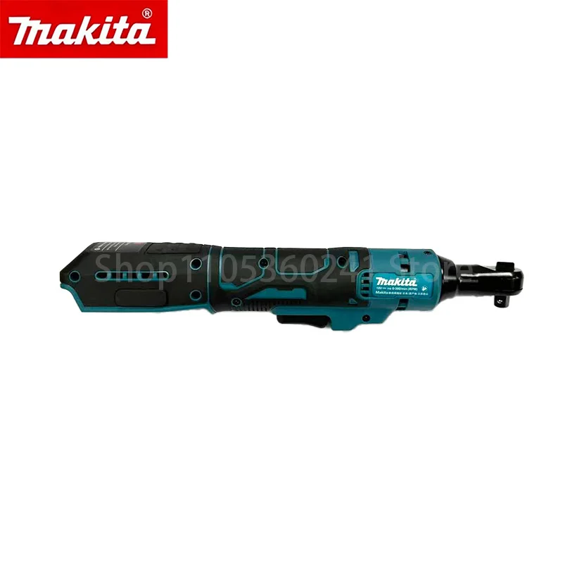 18V Makita Brushless Right‑Angle Ratchet Wrench, 3/8‑Inch Cordless Variable‑Speed Driver, LED Compact Heavy‑Duty Power Tool