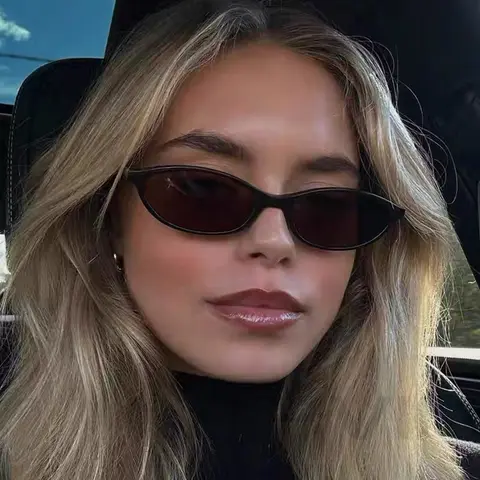 2025 Dam Leopard Bruna Solglasögon Modemärke Små Bågar Solglasögon Dam Retro Ovala Glasögon Skugga Oculus De Sol 10 best sales solglasögon med litet ansikte för kvinnor - №1