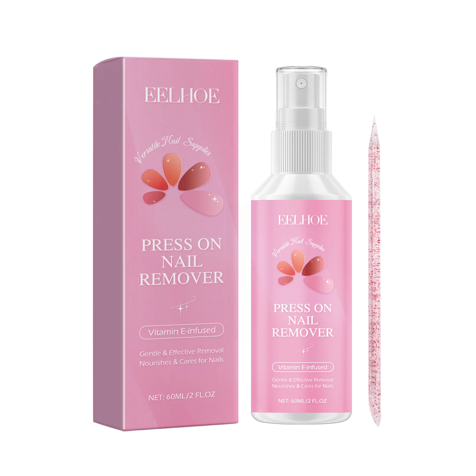 Press on Remover Spray Kit per la rimozione dell'adesivo per unghie unghie finte Soft Protect Nail Tips nutriente Gel solido prodotti per la cura della bellezza