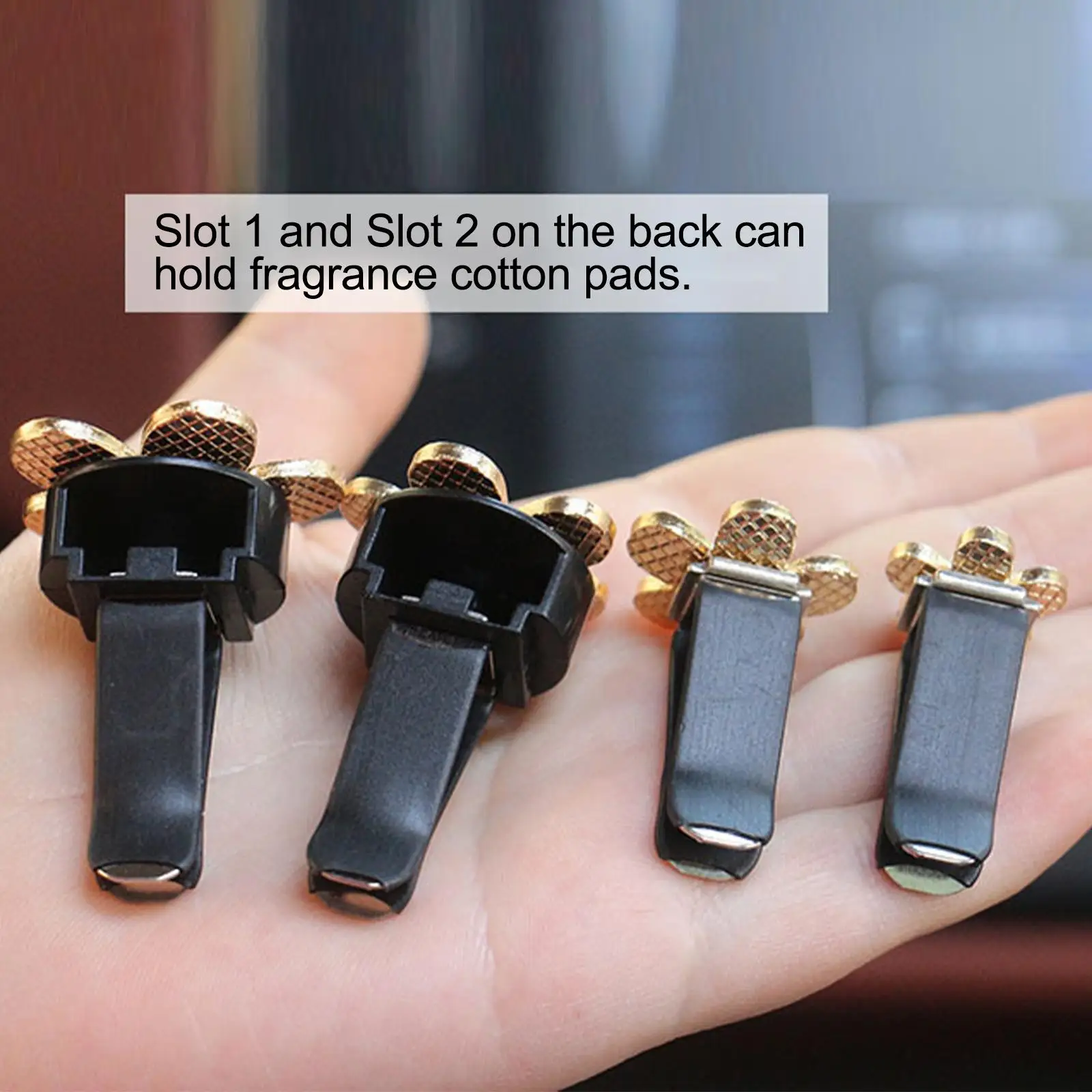 4Pcs Car Air Vent Clip Car Perfume Clip Delicate Car Interior Decoration Air Conditioner Vent Diffuser for Girls Women