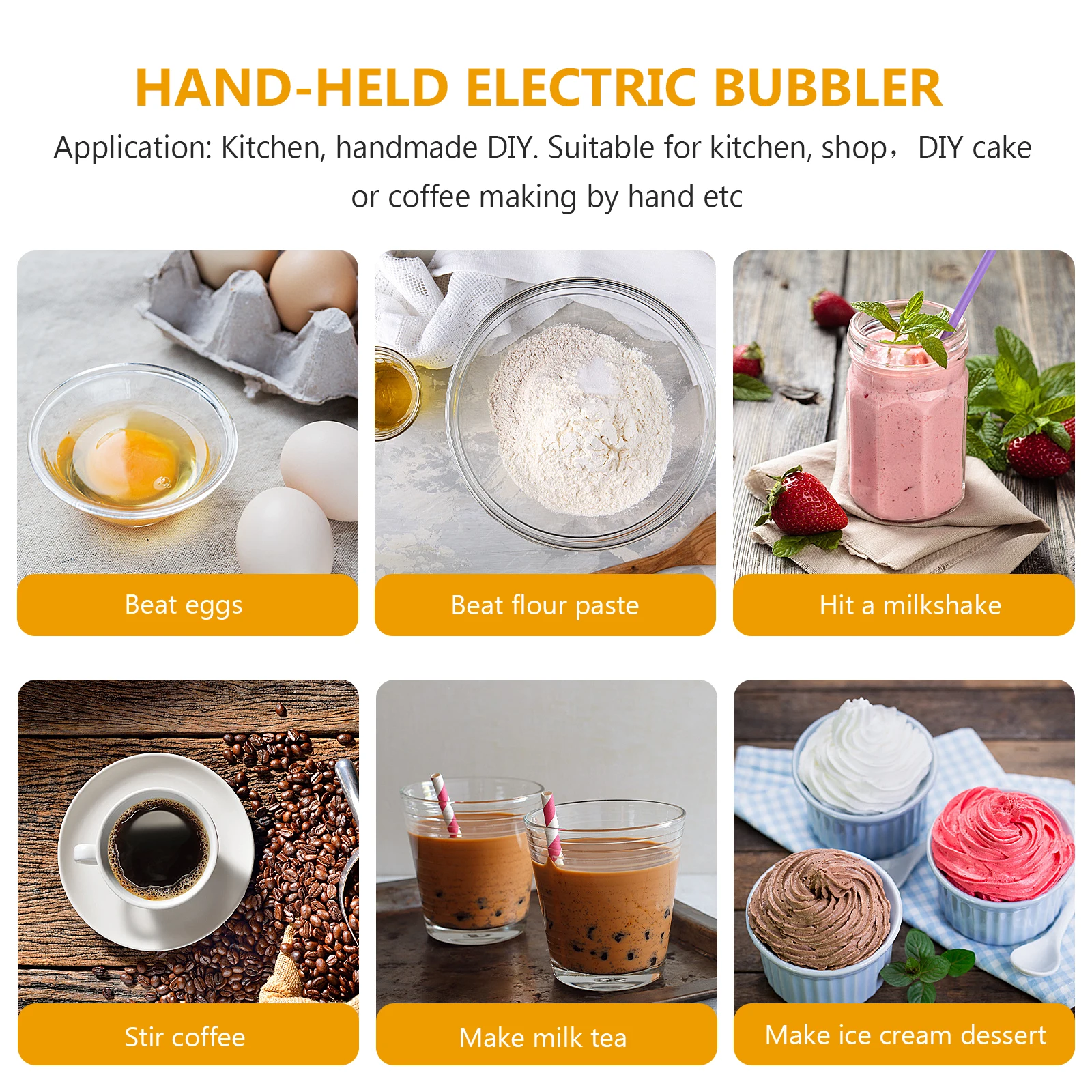 

1Pcs Semi-Automatic Egg Mixer Efficient Stirrer for Kitchen Baking Dough and Cream Baking Egg Whisk Kitchen Mixer