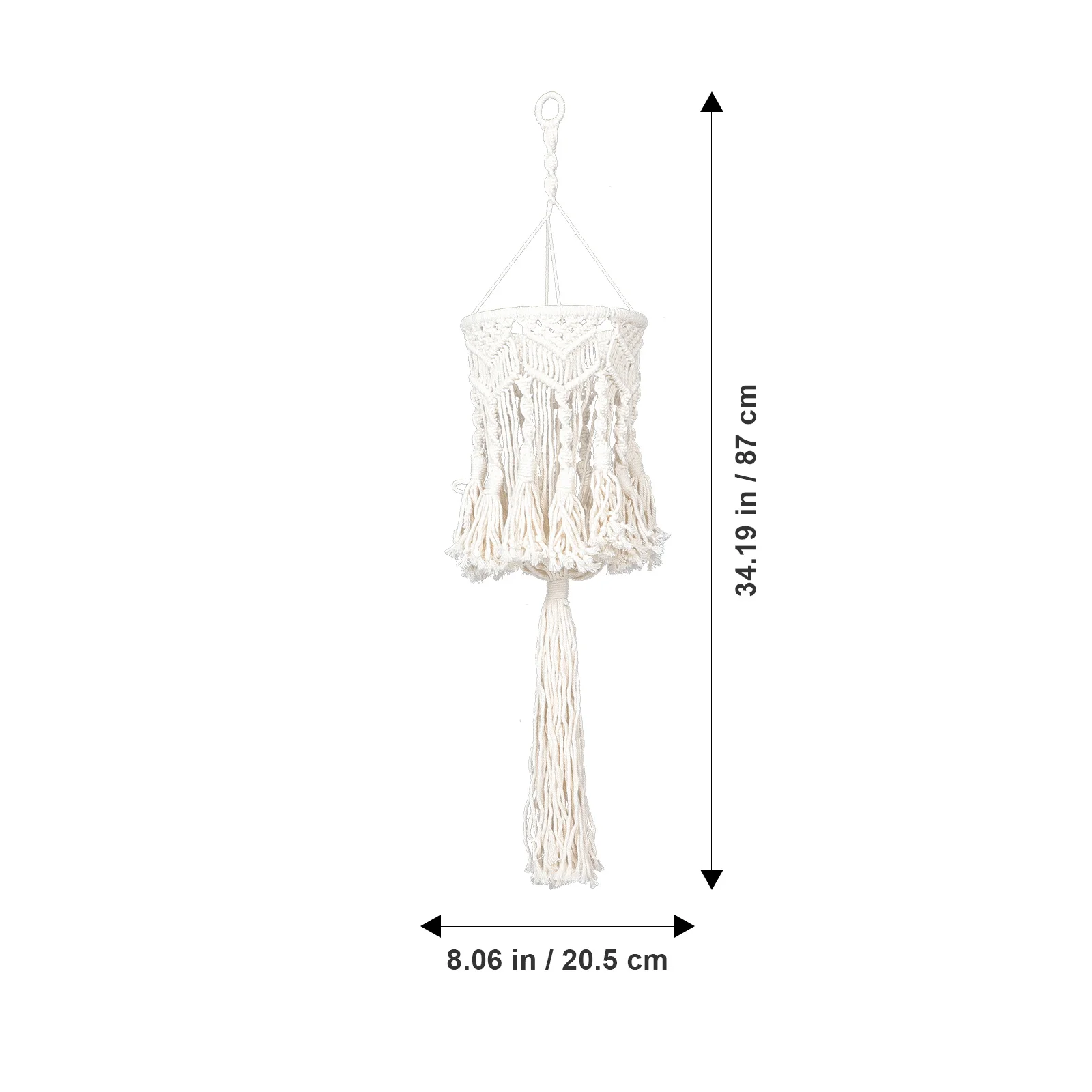 

Абажур в стиле макраме, тканый подвесной потолочный подвесной светильник с кисточками, хлопковый богемный светильник, подвесные абажуры только