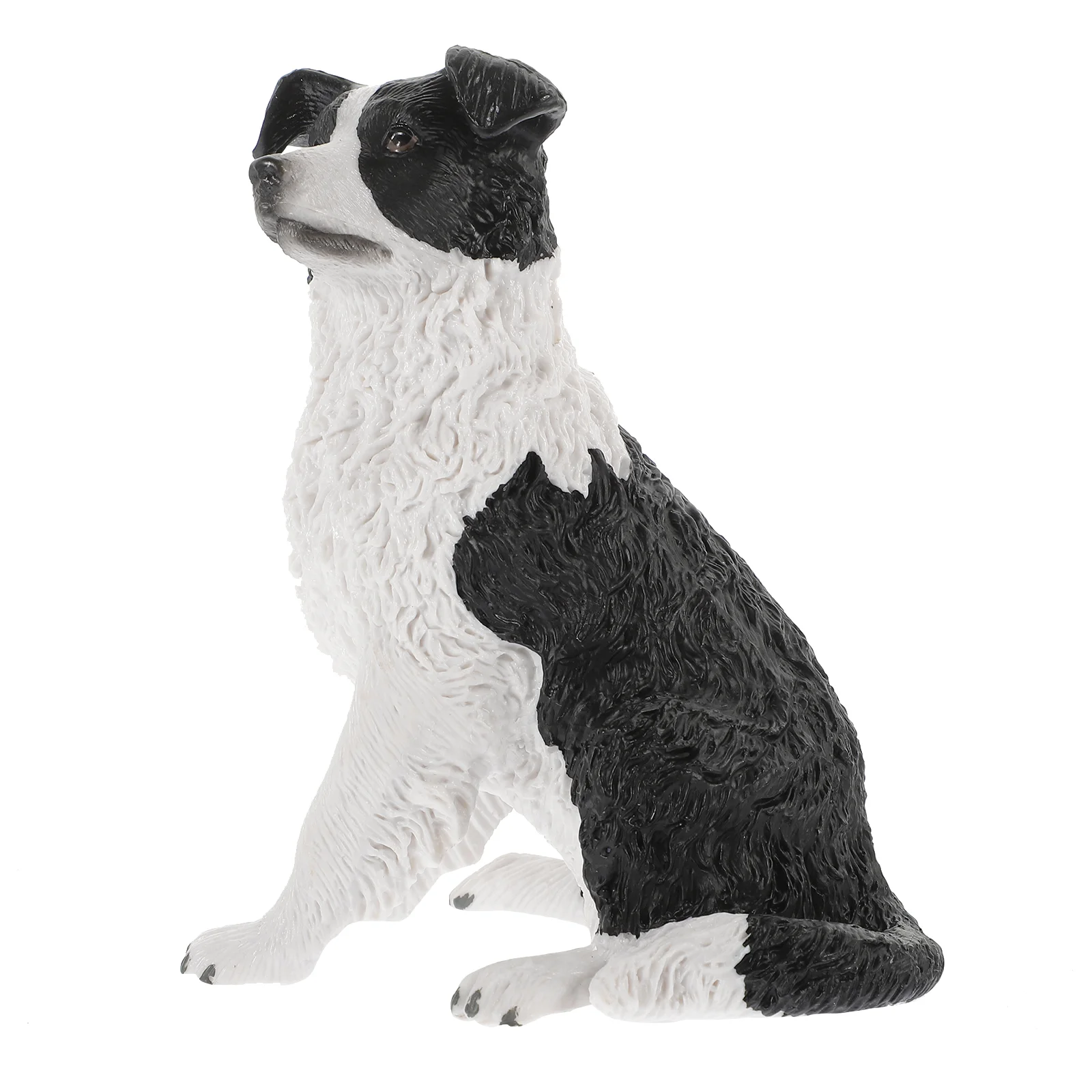 Dog Figure Simulation Pet Animal Model Border Collie Figurine Resin Figures Child