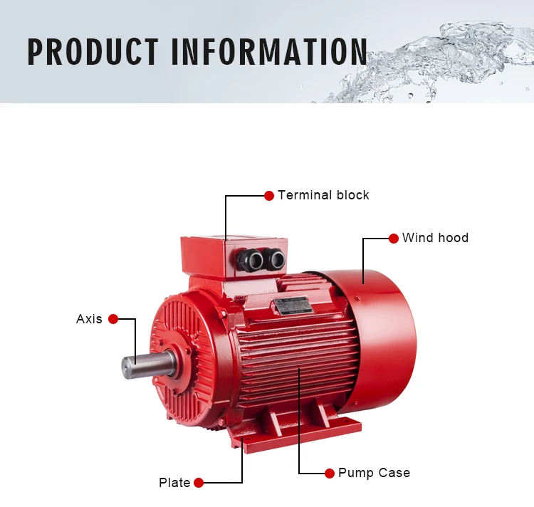 Electric Motor 3kw,7.5kw,11 Kw,15kw Single or Three Phase AC Electric Motor