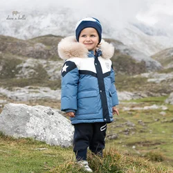 Dave Bella bambini ragazzi piumino 2023 inverno nuova moda impermeabile a prova di olio antibatterico capispalla imbottitura cappotto DB4237230