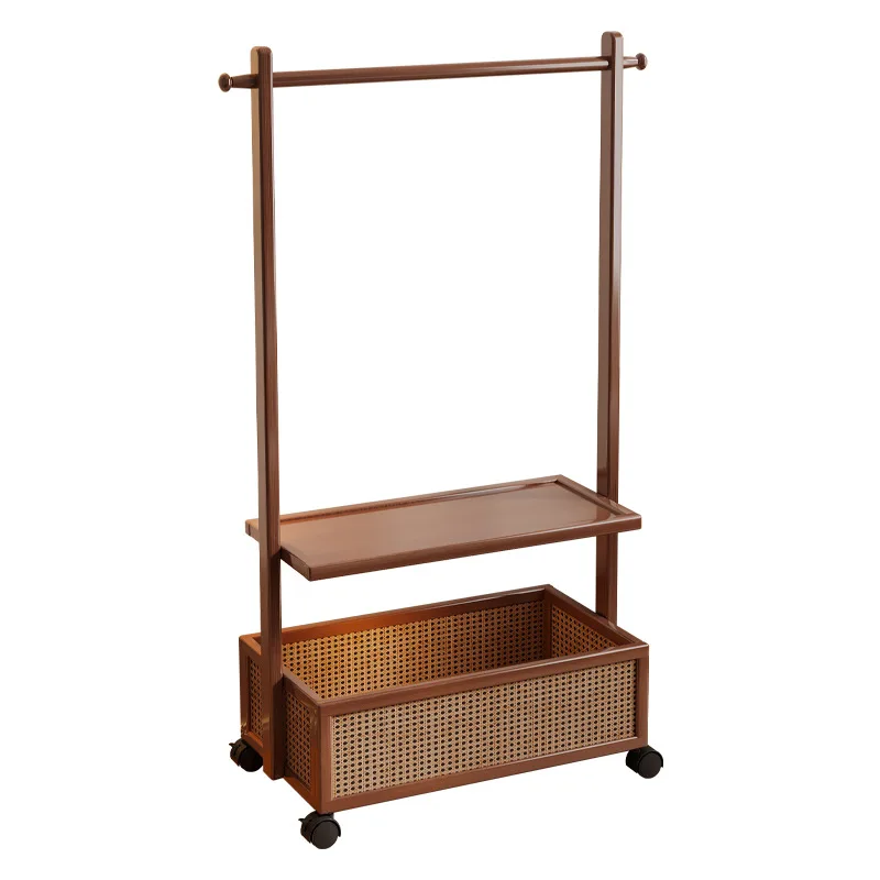 

DSA hanger, bedroom floor-to-ceiling household cloth cover, clothes storage rod, shelf, removable simple coat rack