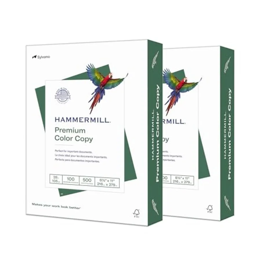 

Printer Paper, Premium Color 28 lb Copy Paper,.x -,000 Sheets - 100 Bright, Made in the USA