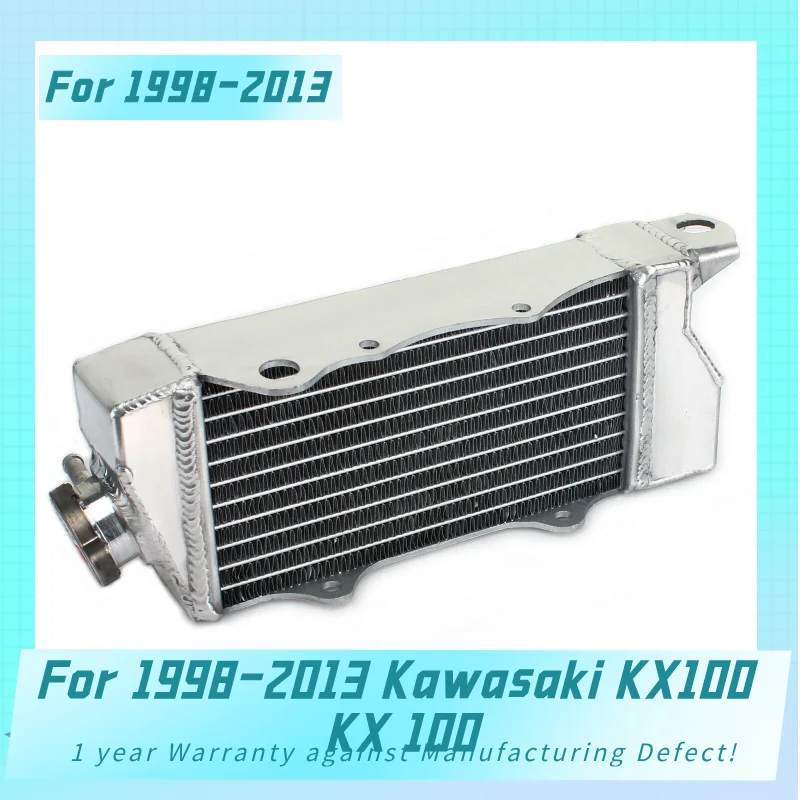 2 Rows For 1998-2013 Kawasaki KX100 KX 100 Aluminum Radiator Cooler Cooling Coolant 1999 2000 2001 2002 2003 2004 2005 2006 2007