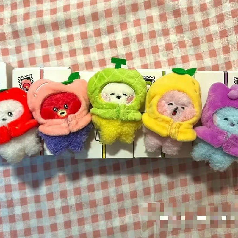 

Line Friends Fruit Series Cute Key Pendant Shooky Tata Kids Gifts Toy Collection School Bag Pendant Interior Decoration
