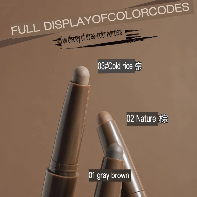 Biya Double-headed Contouring Pen, Three-dimensional High Nose Bridge, Slimming Face, Shadow Contouring Stick, Matte