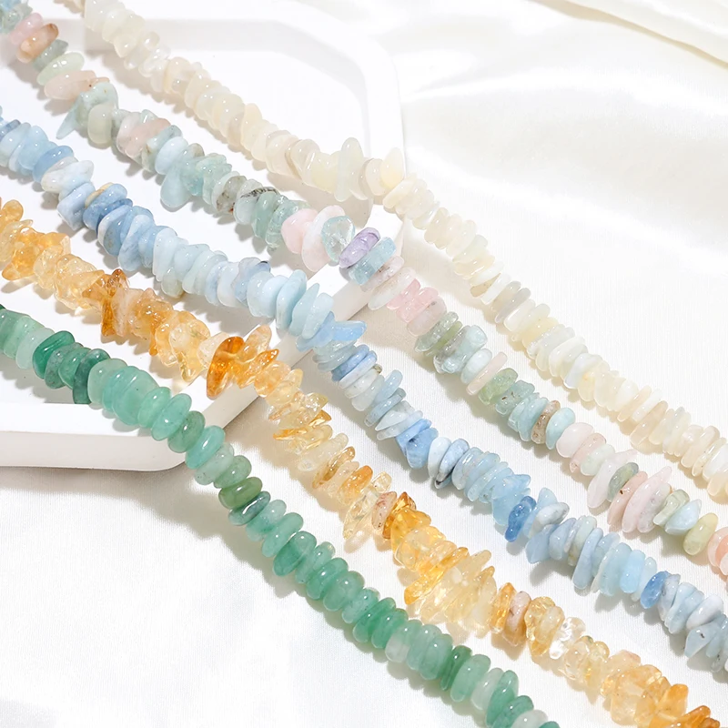 A String Natural Crystal Gravel Beaded Loose Beads Diy Handmade Jewelry Bracelet Necklace Earrings Accessories Material Charms