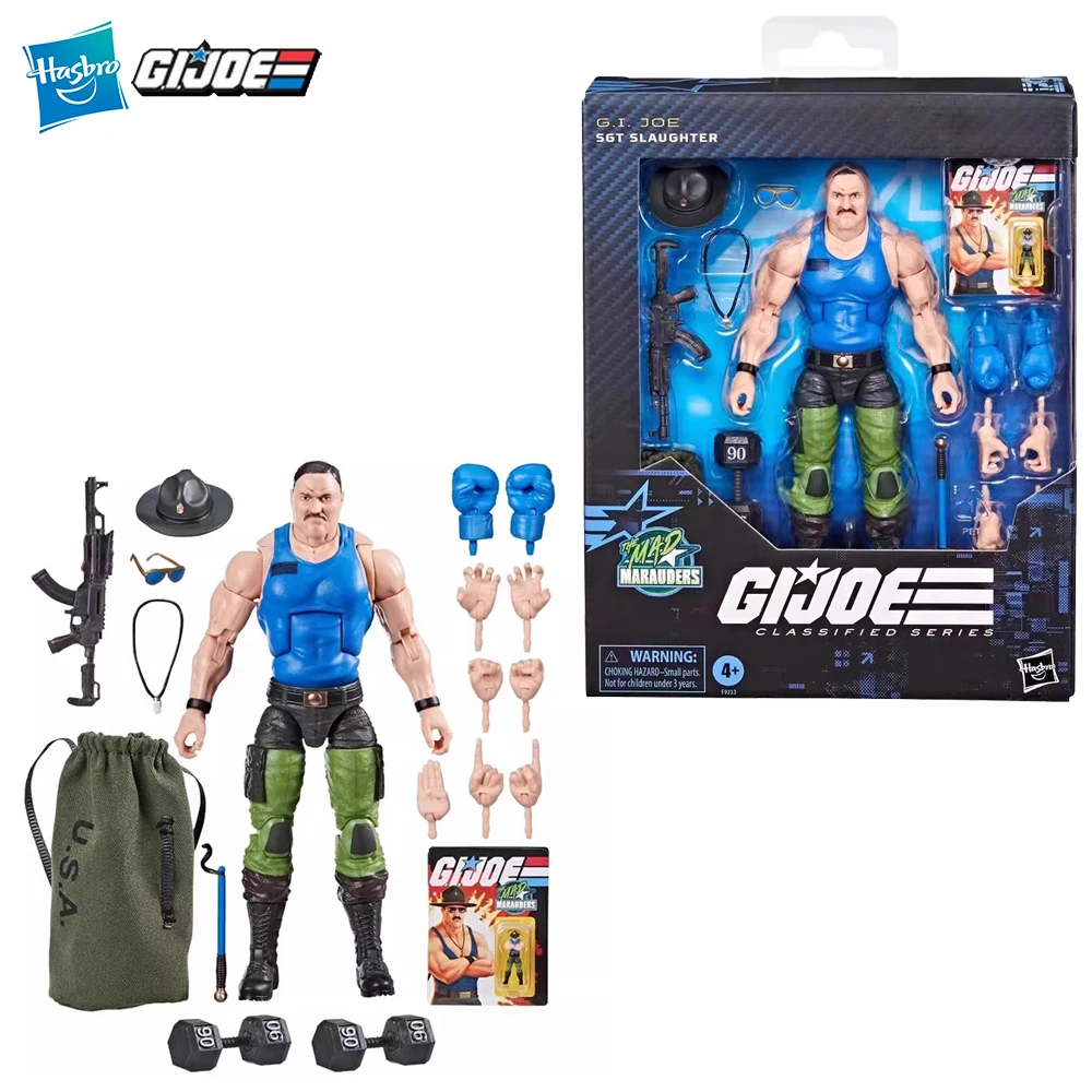 [In-Stock] Hasbro G.I. Joe Classified Series No.129 Mad Marauders Sgt Slaughter Nice 6-inch-scale Anime Figure Model Gift Toys