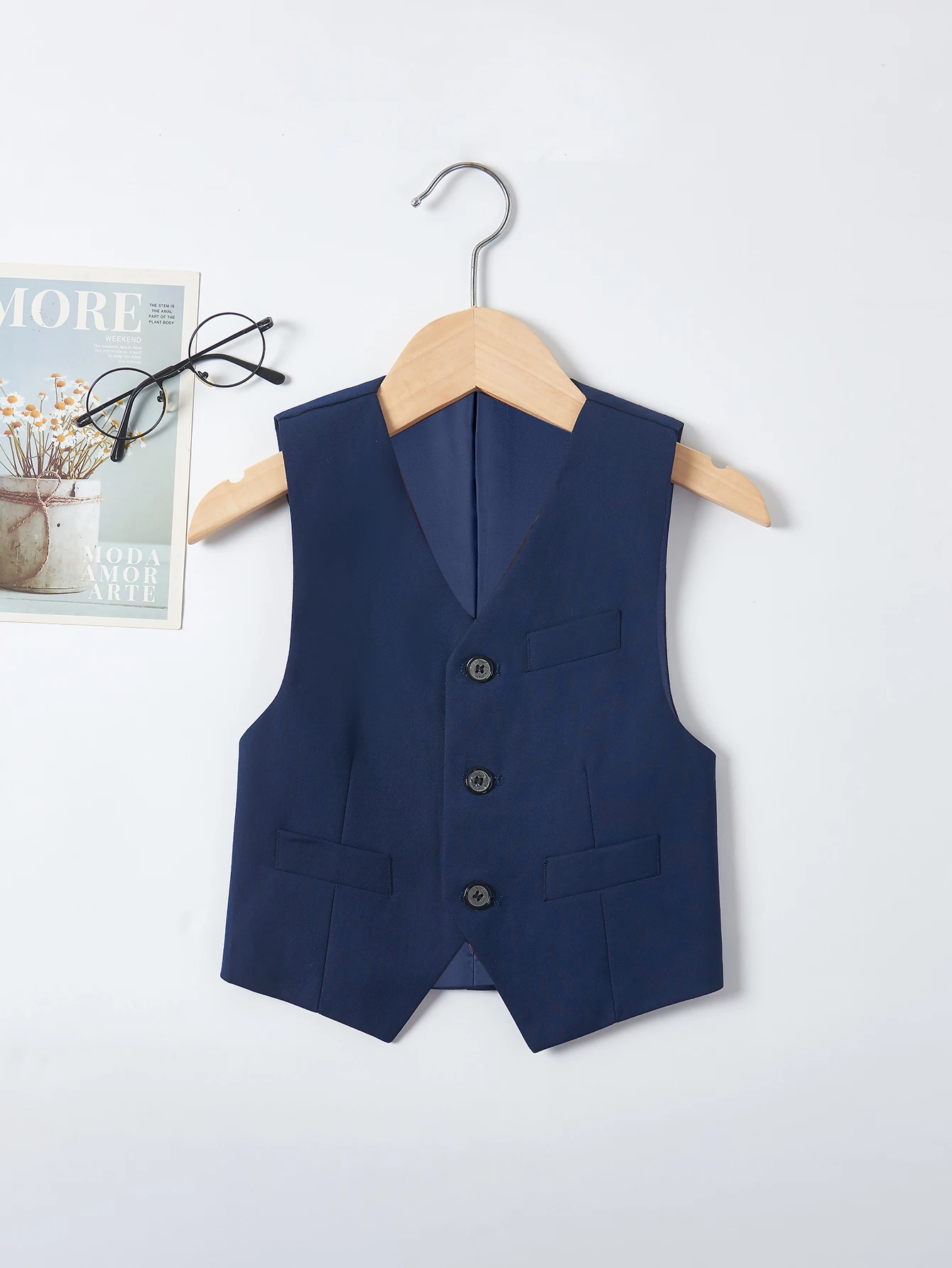 Boys Suit Vest Casual College Party Wedding Kids Vest Size 4-16Y