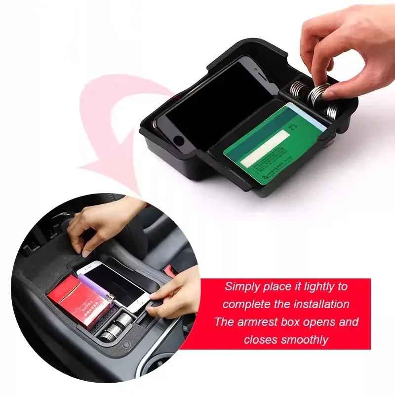 

Center Console Armrest Storage Box For Porsche Macan Cayenne 2011-2023 Organizer Containers Container Tray Car Accessories