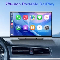 7 ""/9"" pulgadas portátil inalámbrico Carplay Android Auto pantalla HD Radio de coche Multimedia MP5 reproductor de vídeo cámara de marcha atrás trasera DVR