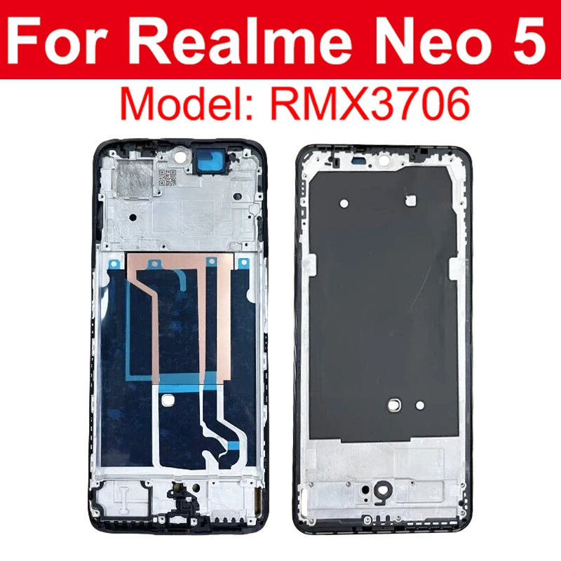 Front Frame Housing For Realme GT3 GT Neo5 Neo 5Se LCD Housing Cover Chassis Middle Bezel Parts