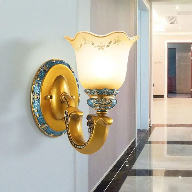 ABEL Europejska Luksusowa Lampa Ścienna Amerykańska Retro LED Salon Sypialnia Gabinet Hotel Villa Model Pokój Przejście Kinkiet