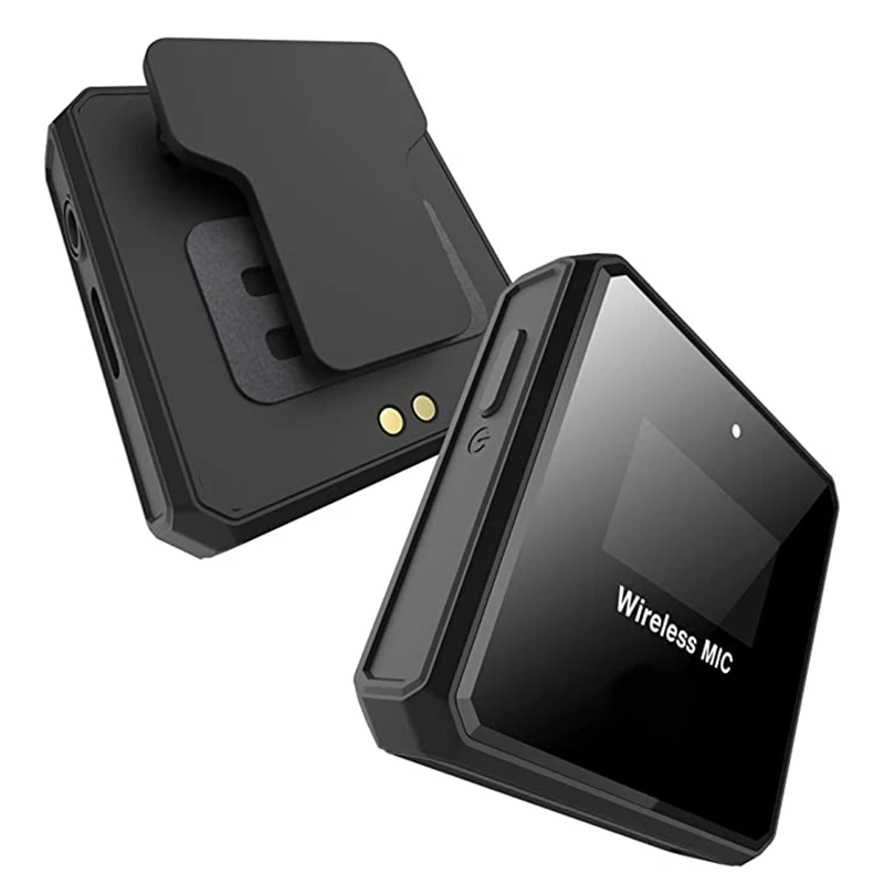 One-To-Two Wireless Lavalier Microphone, Intelligent Charging Case, 2.4G Digital Display Accompaniment, Noise Reduction