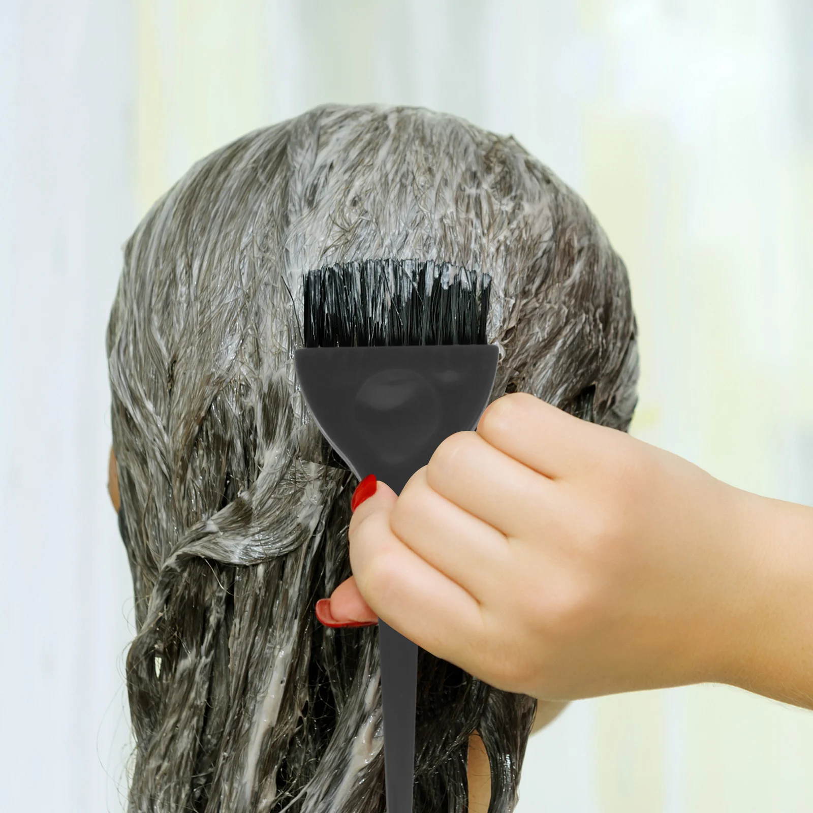 

6pcs Coloring Brush Set Durable Plastic Highlighting Board Kit For Home Salon Hair Dyeing Tinting Tools Hair Coloring Kit