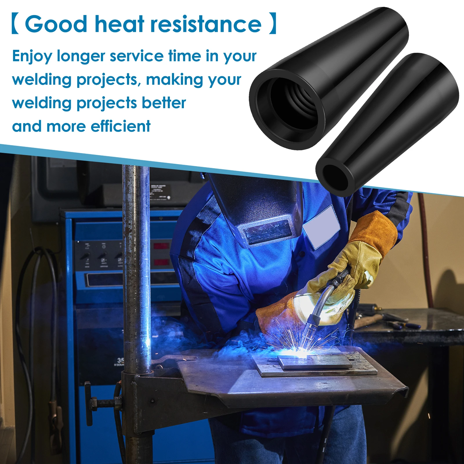 15Pcs MIG Welding Kit Flux Core ugello senza gas 0.8/0.9mm punte per saldatura in ottone sostituire accessori per saldatore MIG per Century FC90 |