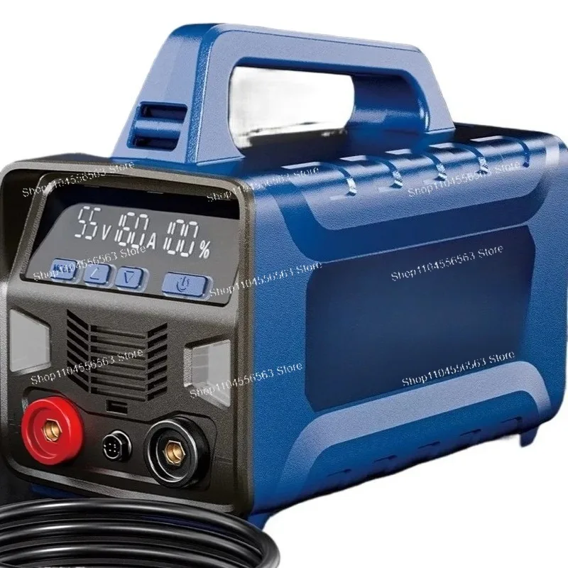 Portable Battery MIG Welder 130A Cordless Flux Core Gas MIG 2-in-1 110V IGBT for On-Site Metal Fabrication