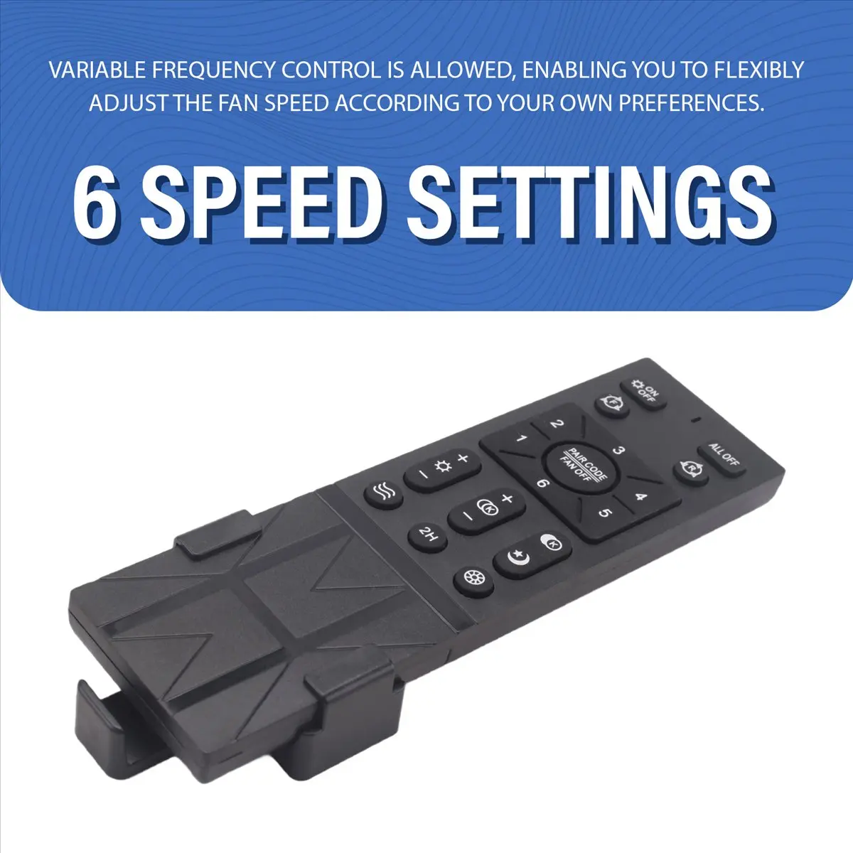 ABJY Ceiling Fan Remote Control Kit with 6 Speed Settings, Replacement Ceiling Fan Remote, Dimming Controls, 110-265V