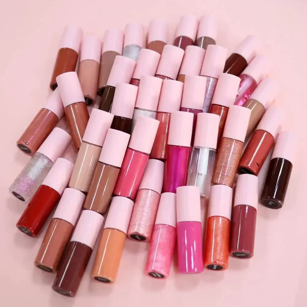 10pcs Samples Mini Travel Size Liquid Lipstick Private Label Lipgloss Set Custom Logo Mini Lip Gloss