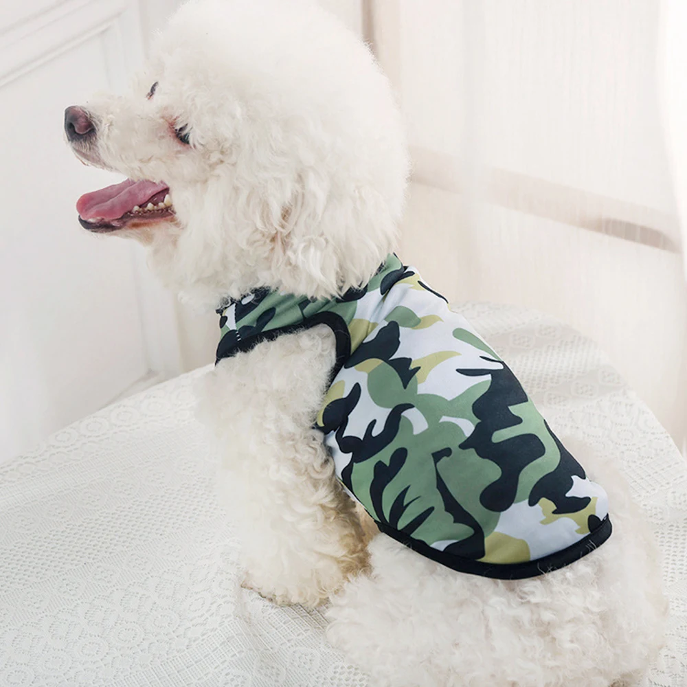 Dog Vest Summer Tank Top Funny T-shirt for Small Dogs Pet Vest with Letter Printing Thin Summer Clothing for Outdoor Activities