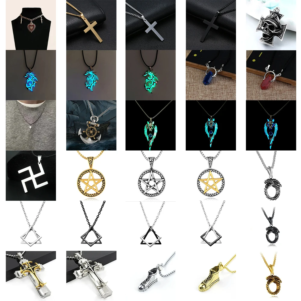 New Simple Domineering Fashion Creative Trend Men and Women Punk Pendant Necklace Personality Street Party PopularPendantJewelry