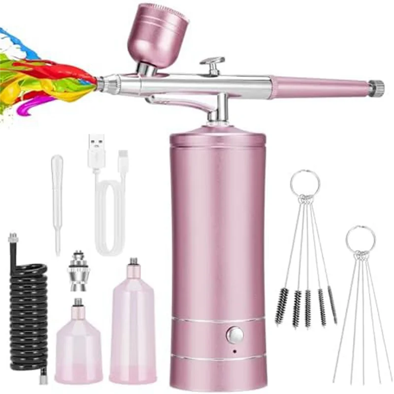 A96K-Airbrush KIT Portable Airbrush Automatically Handles Model Painting, Nails, Makeup A