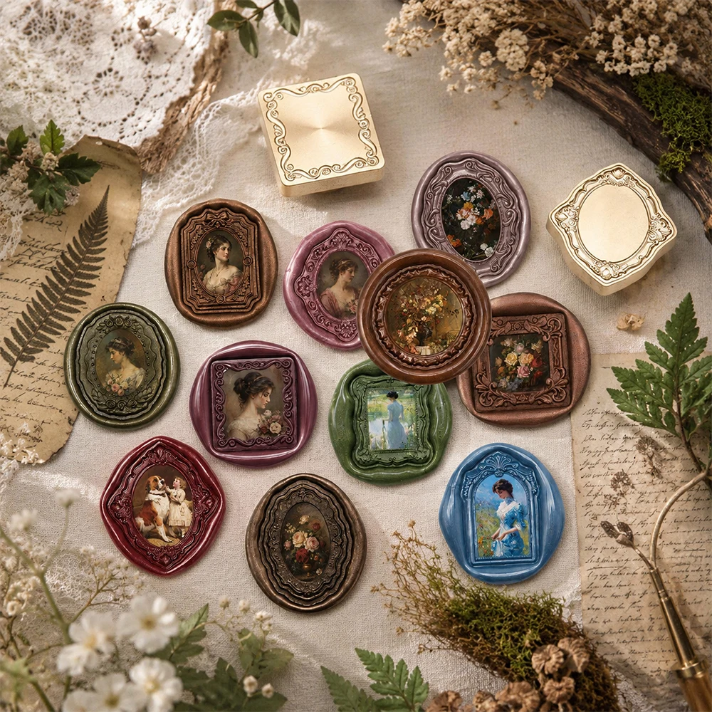 3D Embossed Frame Relief Carvi - Wax Seal Stamp Set ulasan dan harga