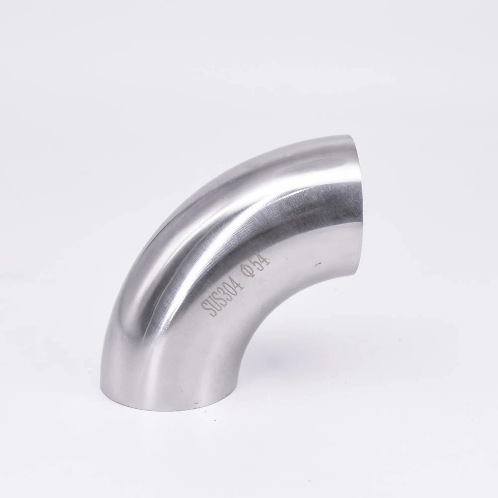 

2mm Wall Thickness 38mm Pipe OD Butt Weld Elbow 90 Degree SUS 304 Stainless Steel Sanitary Pipe Fitting Homebrew