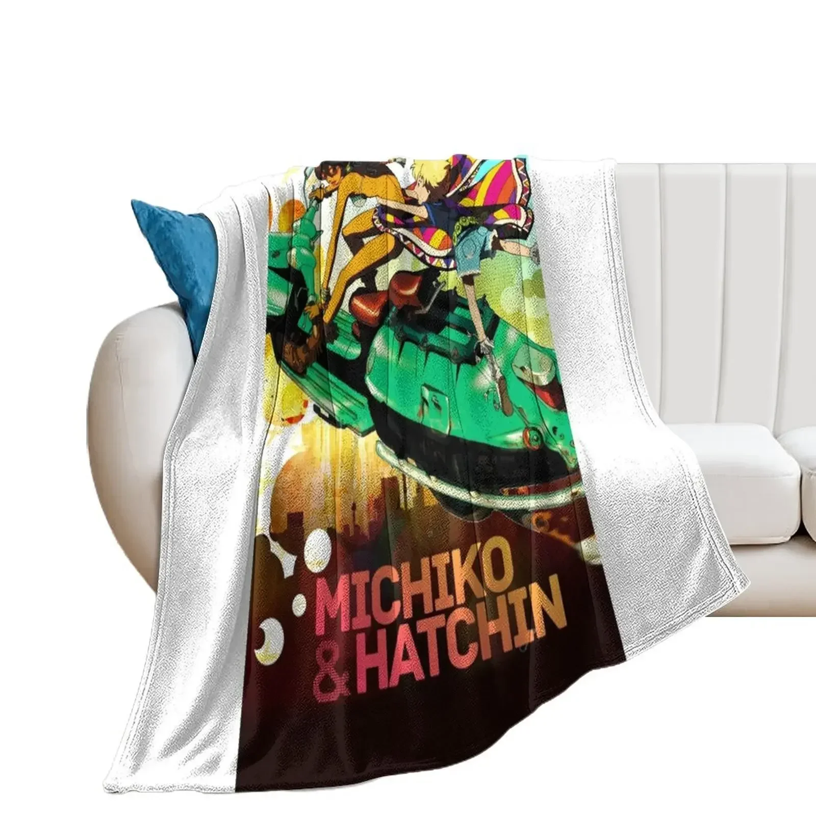 

Michiko to Hatchin Throw Blanket for sofa Comforter Luxury Designer Blankets