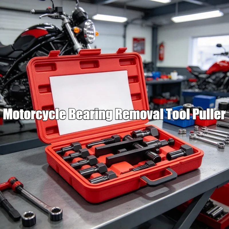 10Pcs Motorcycle Internal Bearing Puller Kit Bearing Extractor Removal Tool with Storage Box